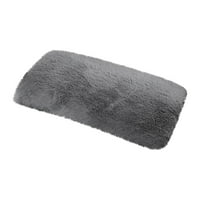 Car ukrasi Khaki Furry Car Foret Cover Center Console Councove Councover Wool Soft Console Pad vune