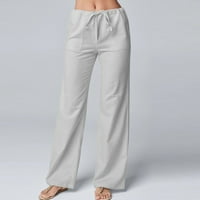 Žene Jeans Fashion Ženski casual visoki struk čvrsta boja elastična struka Gant Siva 5xl