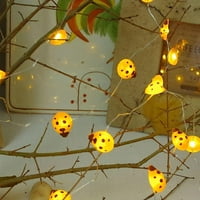 Ladybird String Svjetla, 9,8ft LED bajke LED bajke Bakerirana baterija Srebrna žica svjetla DEAR Svjetlo