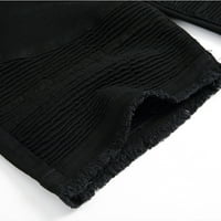 Ausyst Muške plus kratke hlače Ležerne prilike za teretanu elastični patentni povremeni traper kratke