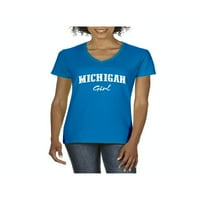 Normalno je dosadno - Ženska majica V-izrez kratki rukav, do žena Veličina 3XL - Michigan Girl