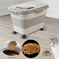 Pas CAT Food Spremište za skladištenje s kratkim ljubimcem za hranu s prozirnim kliznim kliznim vlagom