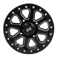 Tusk Uinta Beadclock Wheel 4. + 3. Gledani crni za Polaris Općenito Premium EPS
