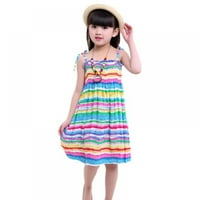 2-godina djevojke Ležerne haljina modna ljuljačka haljina ljetna haljina s ogrlicom