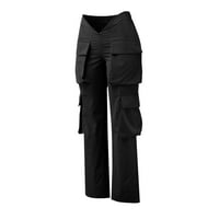 Ženske hlače Ležerne u trendovskim pantalonama Pokretači kombinezon Cargo struk Soild elastična sportska