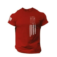 Corashan Graphic Tees Muška majica za muškarce, Muška američka zastava Majica Patriotski Tee kratki
