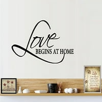 Decal ~ Ljubav počinje kod kuće ~ Zidni naljepnica, kućni dekor 13 22