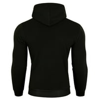 DMQupv muns grafički print Crewneck duksevi muški pulover hoodie crna s