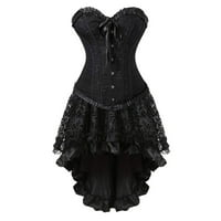 Crne pantalone za žensko čišćenje punk mrežasta suknja Cosplay ženske gotičke korzete Corset Bustier