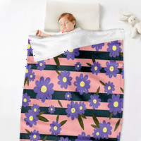 Odštampani cvjetni prugasti pokrivač s jastučnicima za kauč za krevet dnevni boravak kauč na kauč na