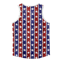 4. jula Grafičke majice bez rukava majica Kombinacija Američka zastava SAD Zastava 4. jula Eagle Vintage