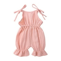 Dječja djevojka suknja Dječja haljina ljetna beba Kombinezona Solid Bowknot Slatka beba Romper Penjačka