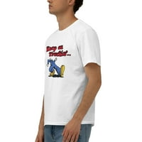 Muški logo držati na Truckin Službenom vintage pamučne posade majice male bijele boje
