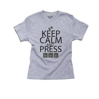 Budite mirni i pritisnite Control Alt Z - Pamučna majica za mladeni majica Geek Girl