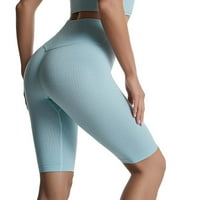 Finelylove joga kratke hlače s džepovima za žene Ženske trke trčanje Pokretanje visokog pojasa čvrstog