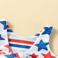 Djevojčica 4. jula kupaći kostim američkim zastavom kupaći kostim zvijezda Stripe print kupaći kostimi