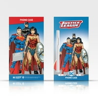 Dizajni za glavu Službeno licencirani Superman DC Comics Logos U.S. Flag Soft Gel Case kompatibilan