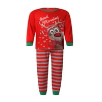 GUPGI Porodica koja odgovara Božićne pidžame vrhovi Stripe Hlače odijelo za spavanje
